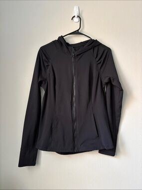Yogalicious Black Lightweight Zip Hoodie Jacket